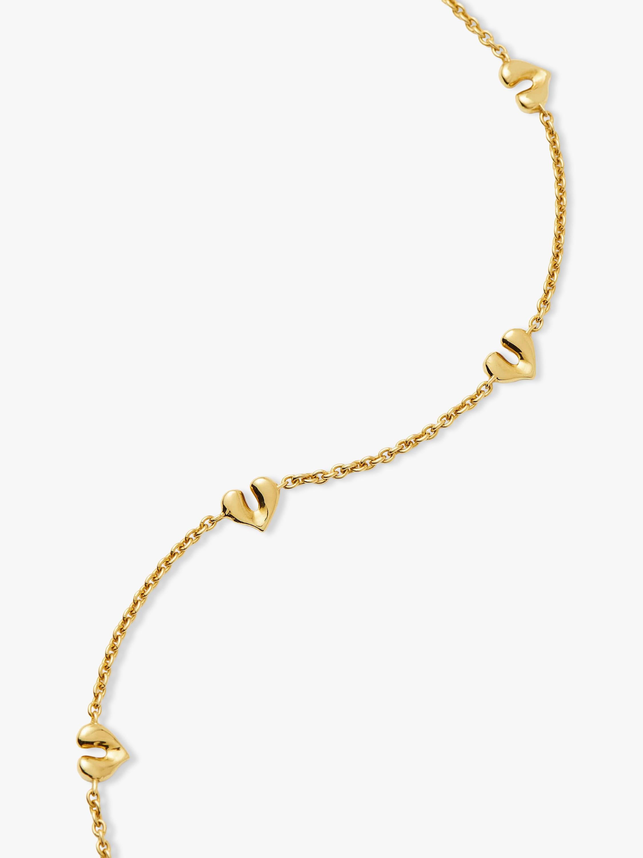 Missoma mini heart charm choker necklace 42cm, UK version