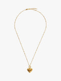 Missoma ridge heart pendant necklace gold plated, imported from the UK