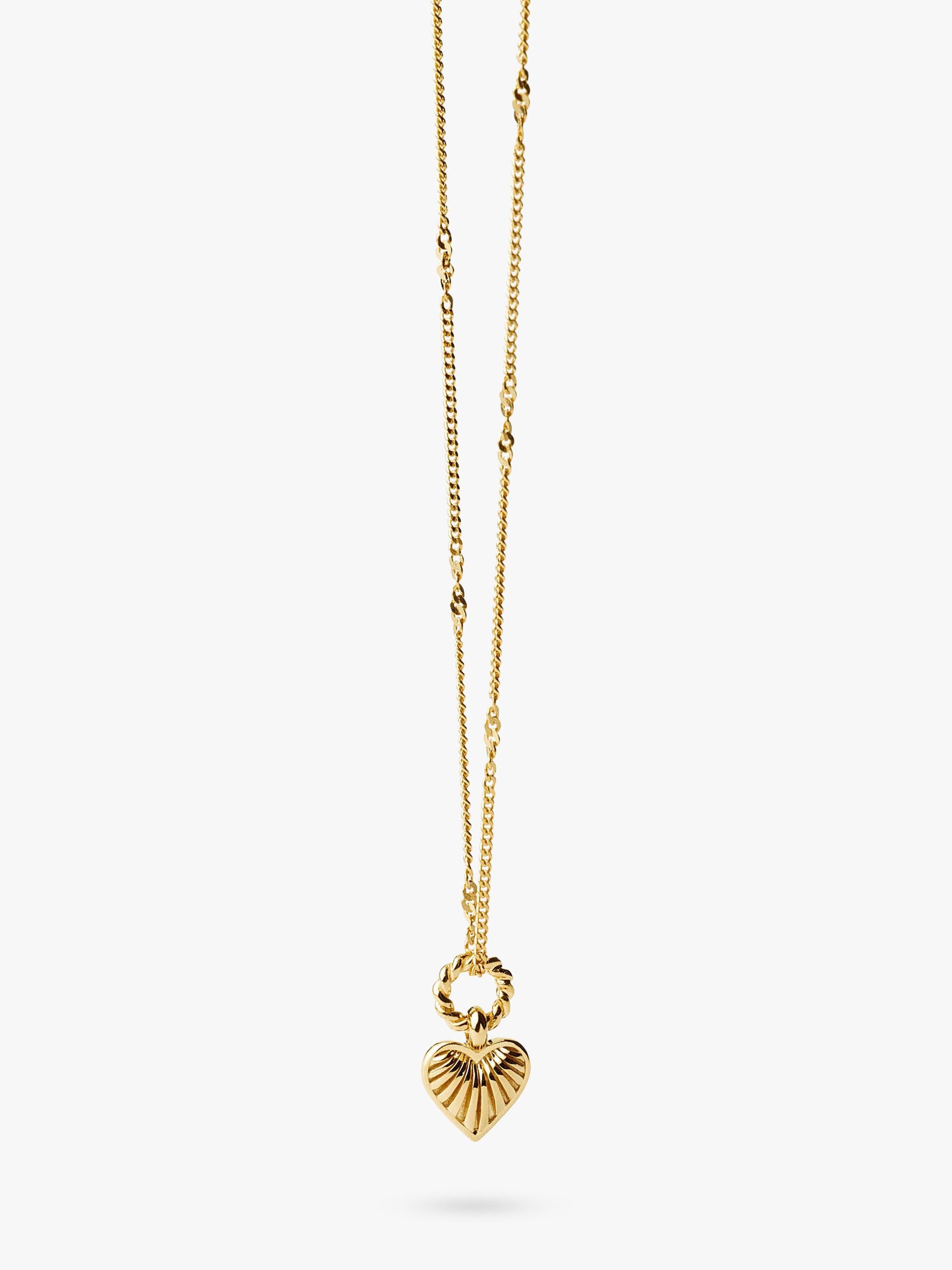 Missoma mini heart pendant in gold vermeil - British product
