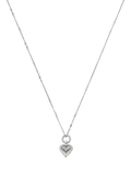 Missoma Mini Ridge Heart Charm Pendant Necklace