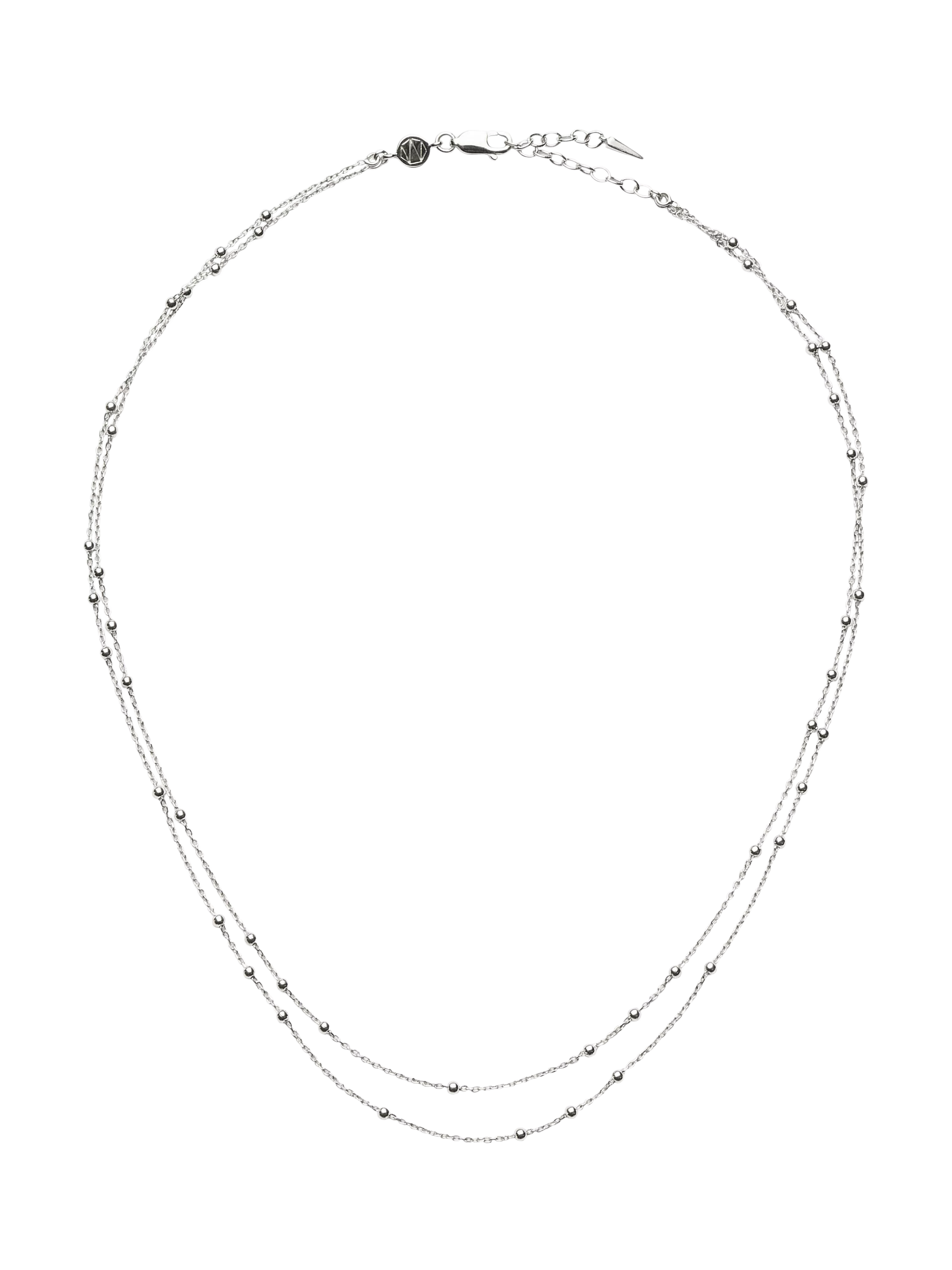 Missoma Double Chain Necklace 18ct Gold Plated Vermeil 45cm
