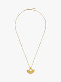 Missoma gold fan pendant necklace (British brand)