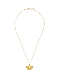 Missoma gold fan pendant necklace (British brand)