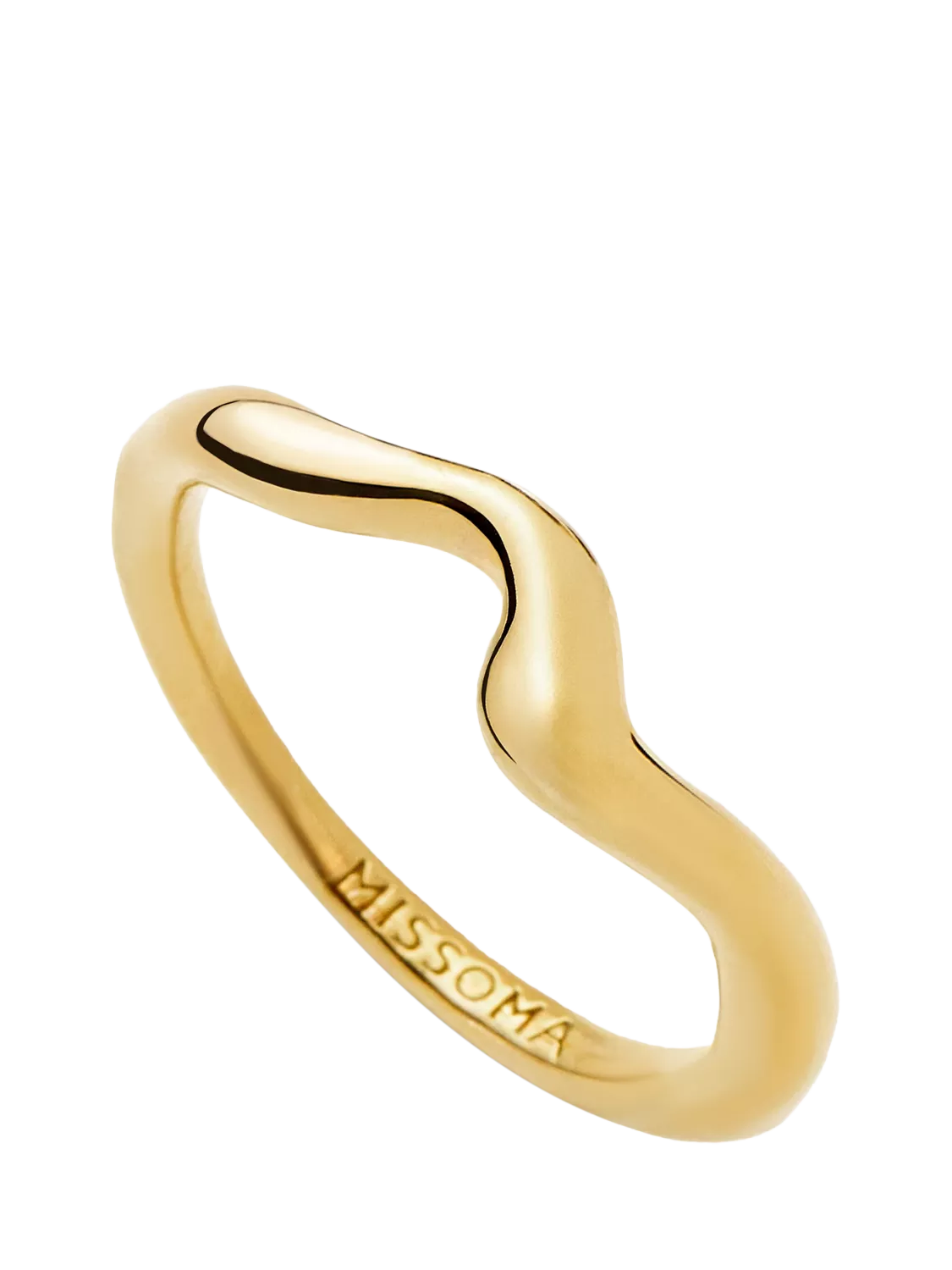 Missoma Molten Wave stacking ring H6mm, imported from the UK