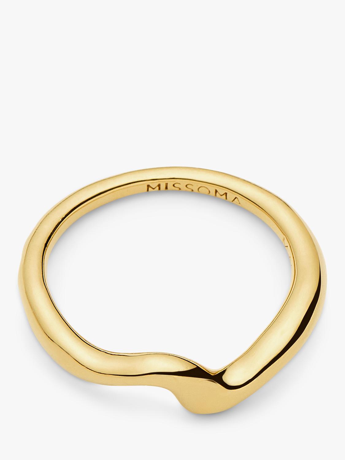 Missoma Molten Wave stacking ring H6mm, imported from the UK