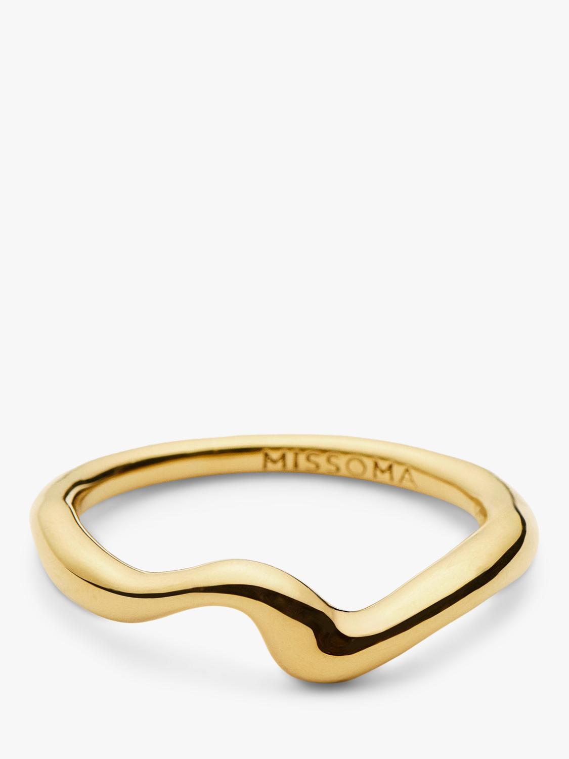 Missoma Molten Wave stacking ring H6mm, imported from the UK