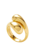 Missoma gold vermeil sculptural twist ring, UK version