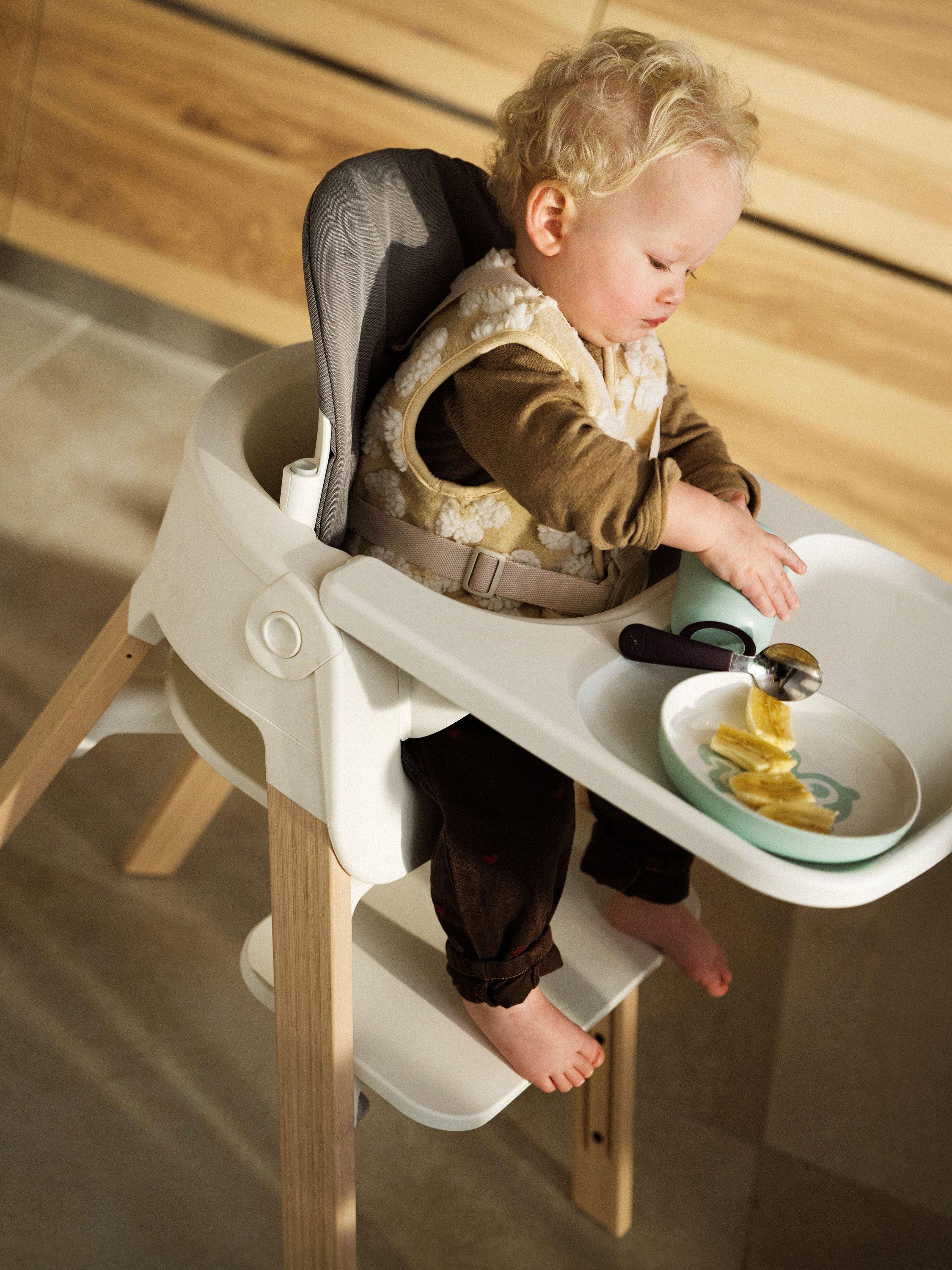 Stokke weaning set in soft mint, imported from the UK