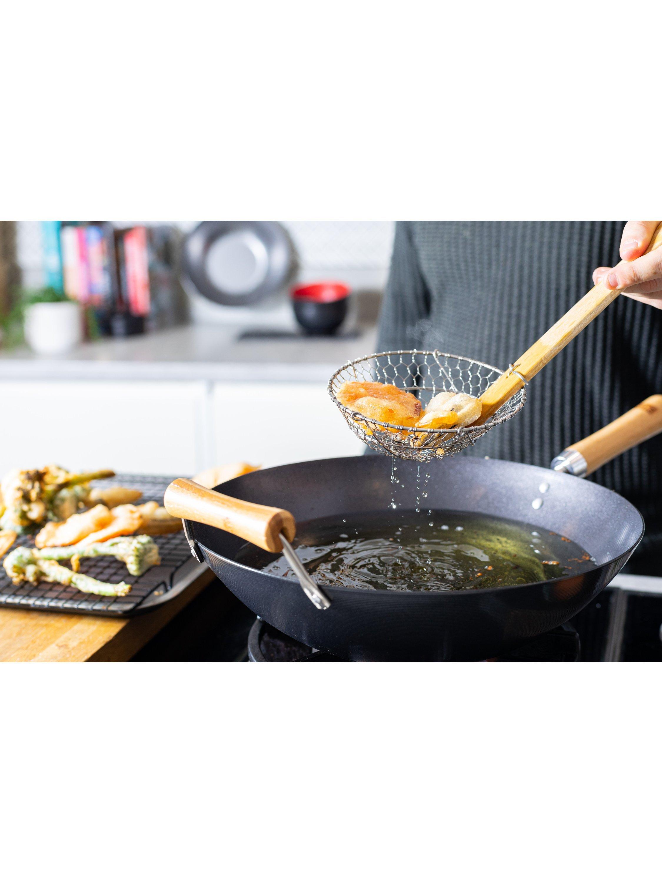 School Of Wok pre-seasoned carbon steel wok 40.5cm, UK version