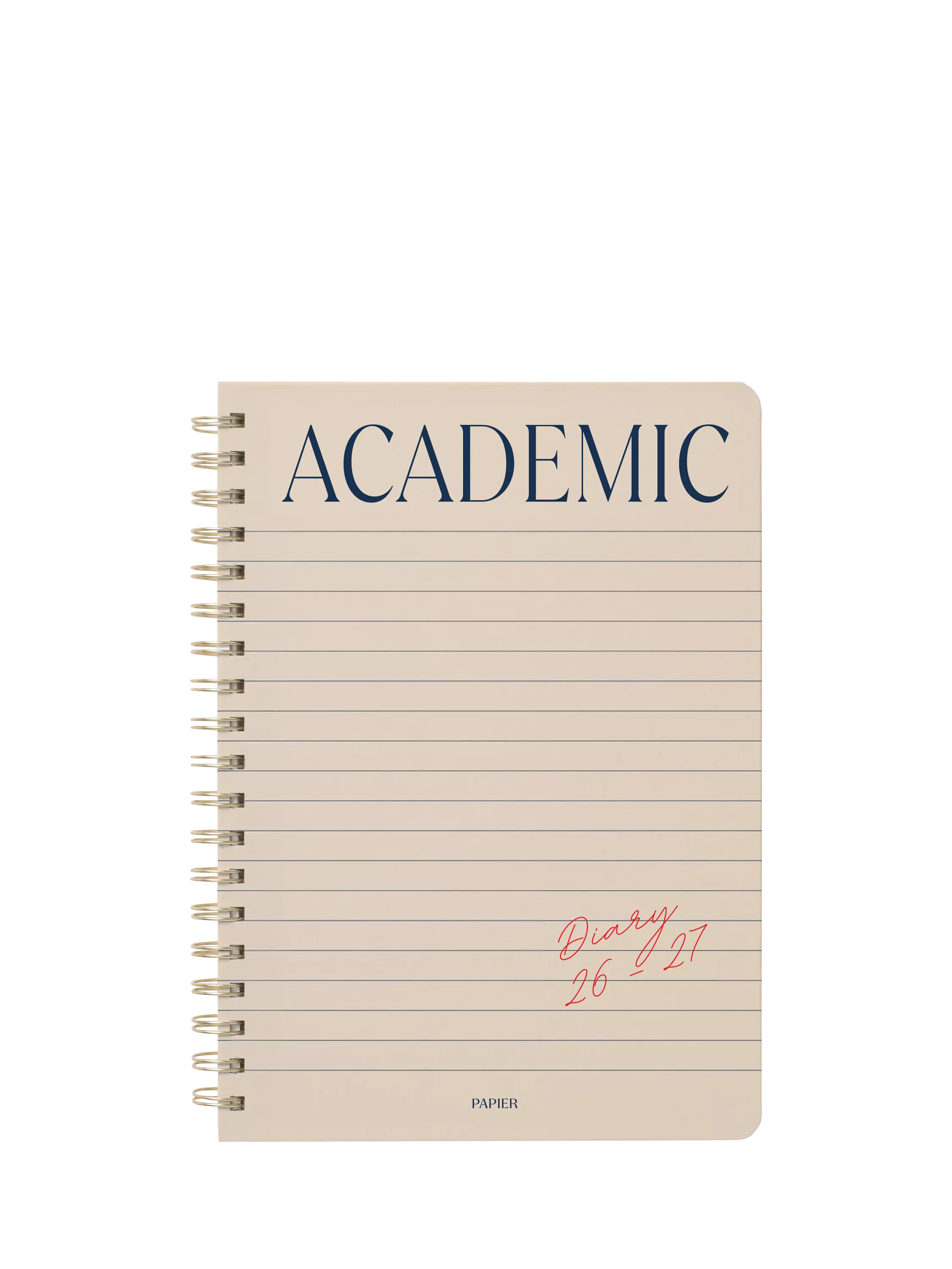 Papier B5 academic planner - British product