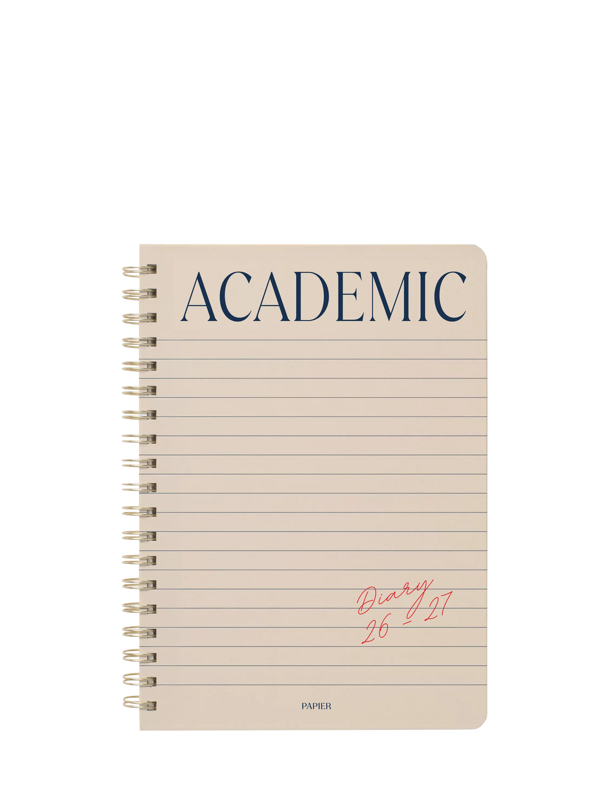 Papier B5 academic planner - British product