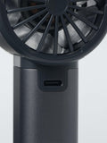 John Lewis handheld fan with aluminium casing, imported from the UK
