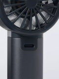 John Lewis handheld fan with aluminium casing, imported from the UK