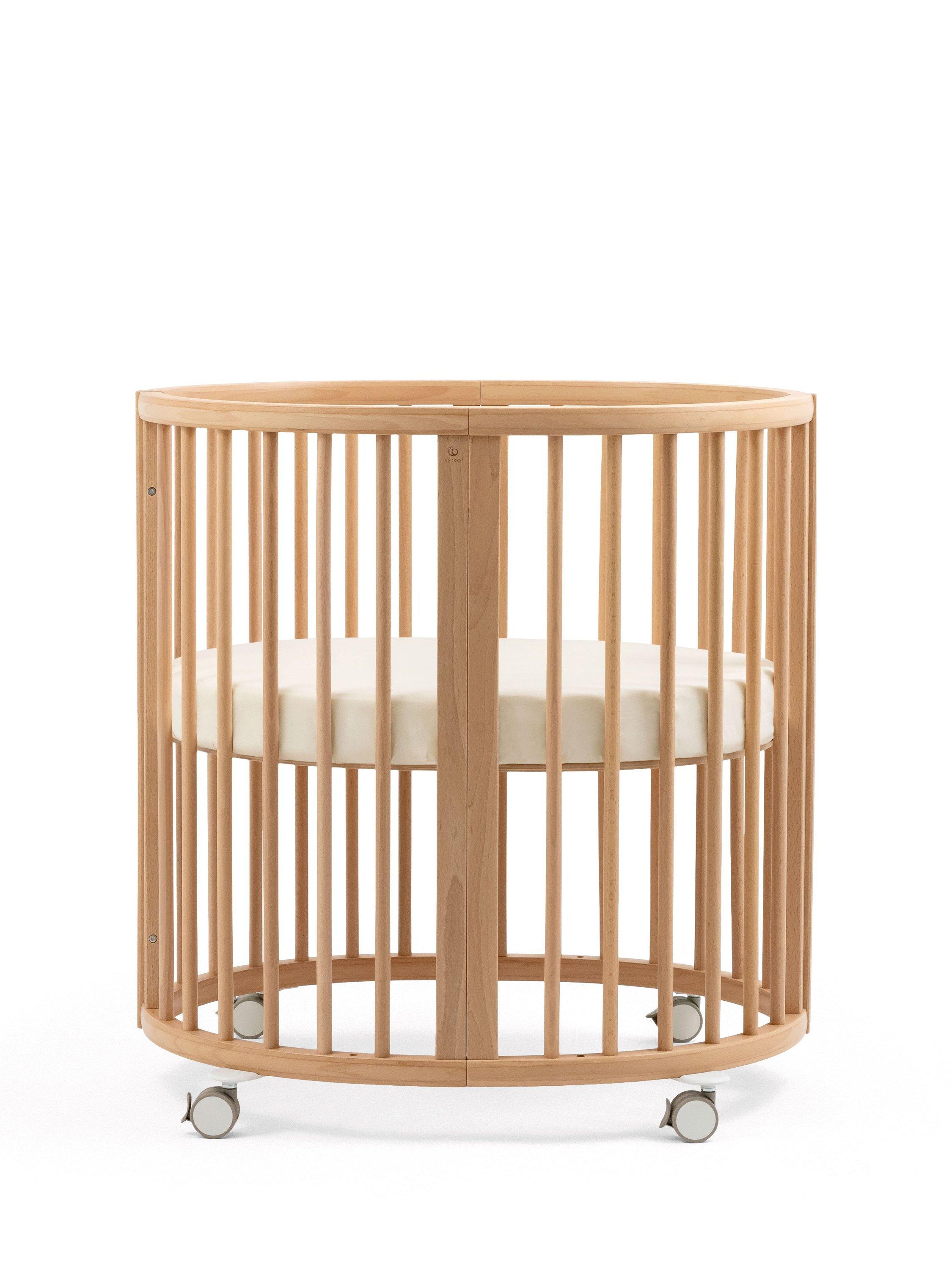 Stokke Sleepi Mini fitted sheet Birch Beige - British product
