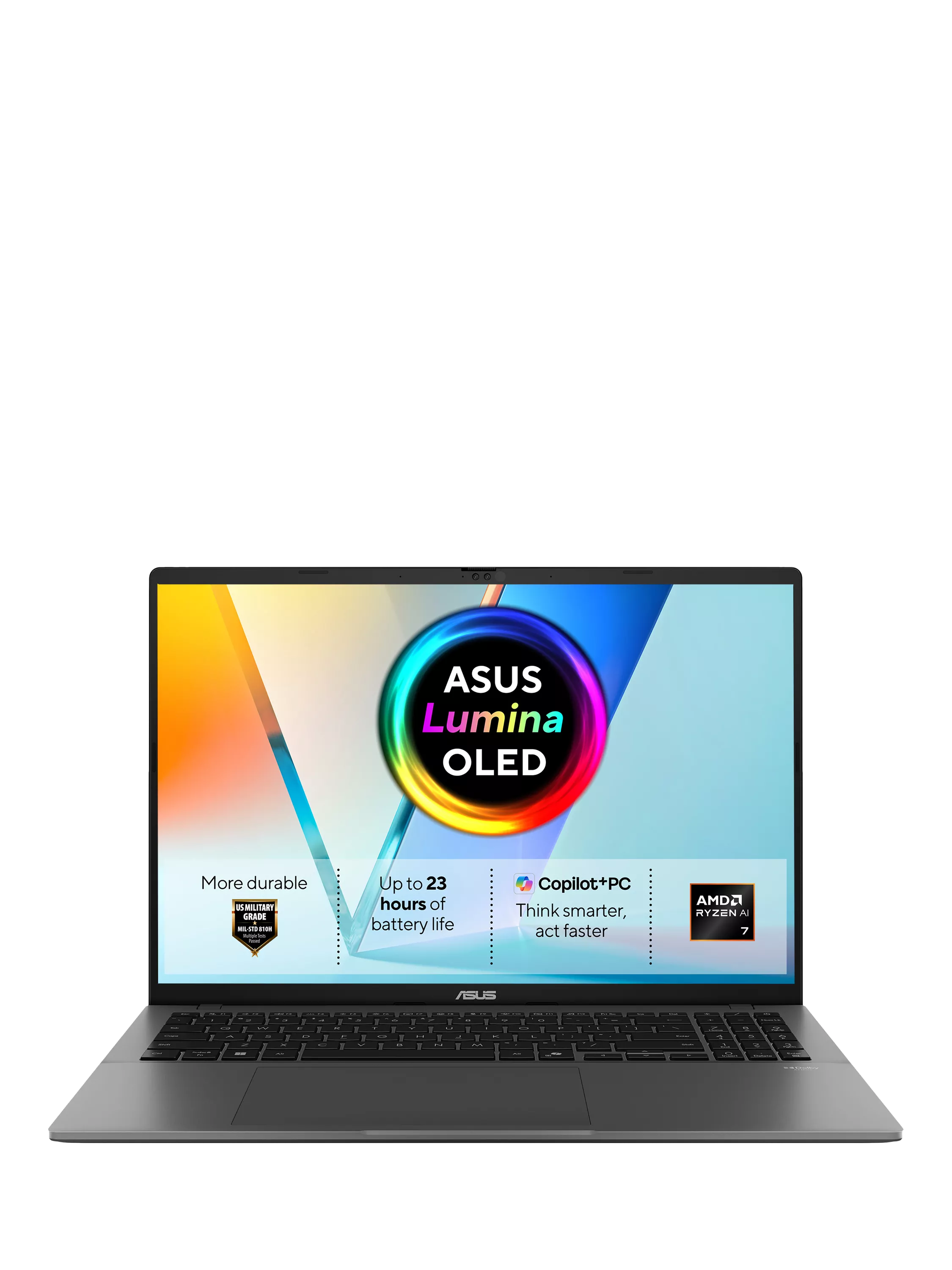 ASUS Vivobook S16 laptop grey 16-inch OLED, UK version