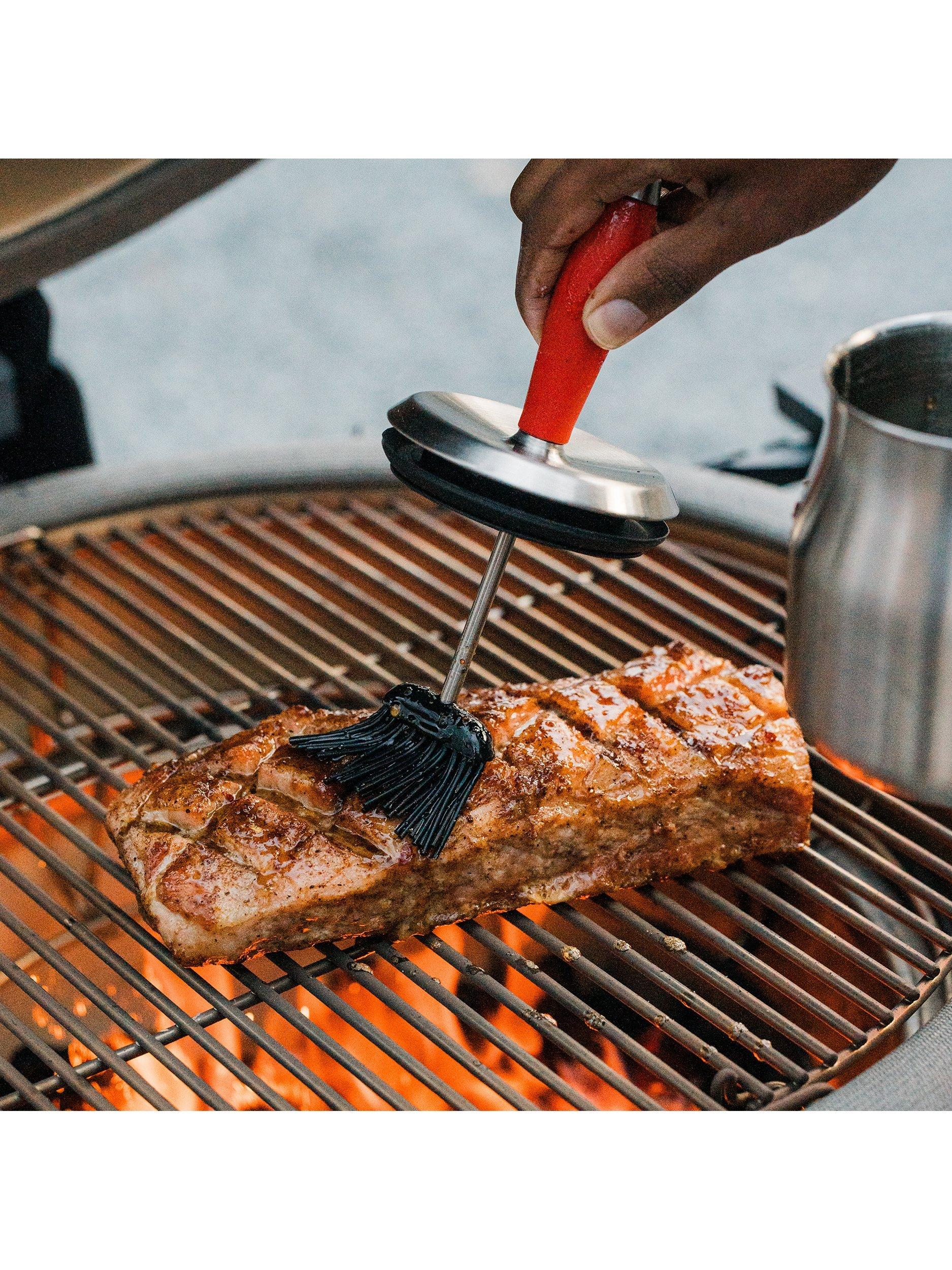Kamado Joe stainless steel basting pot and brush 900ml (British brand)