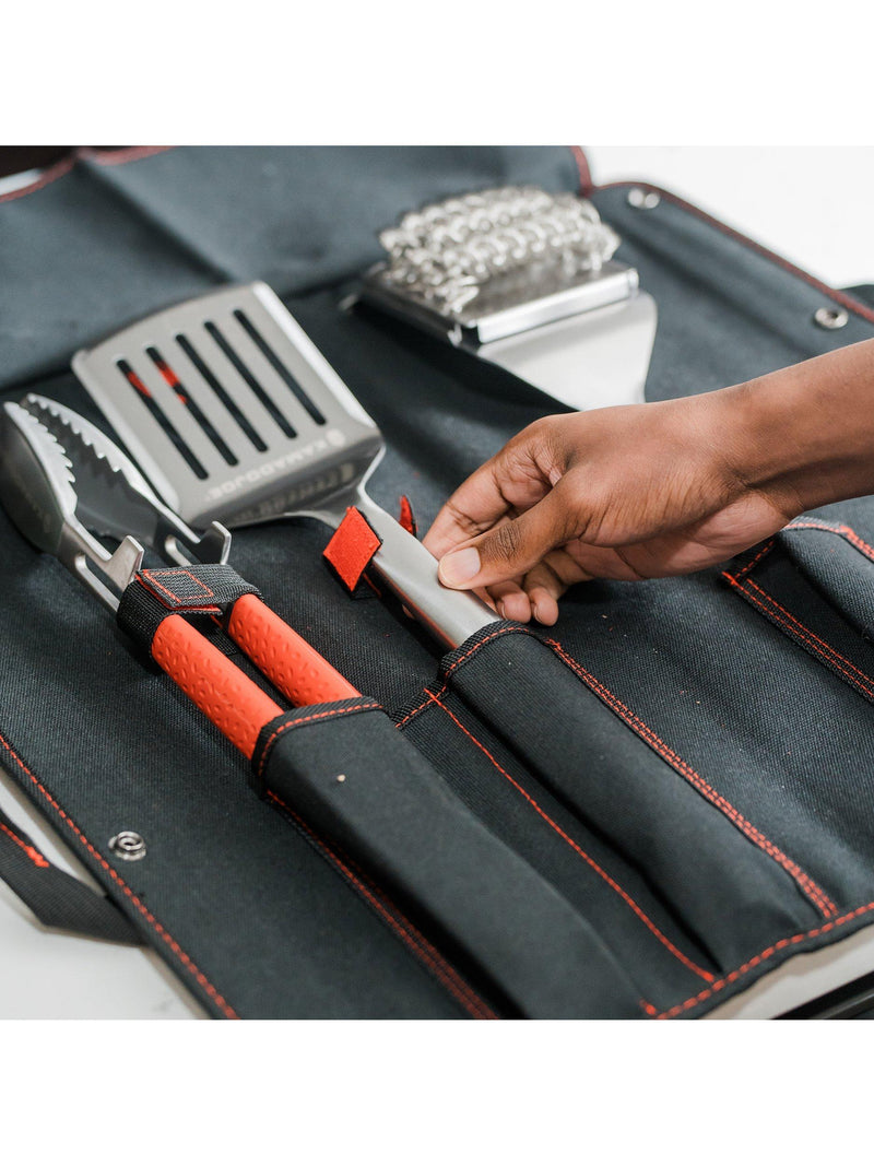 Kamado Joe Krafted stainless steel BBQ tool set 3 piece, imported from the UK
