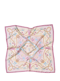 Aspinal of London silk scarf Mayfair rose 90x90cm, imported from the UK