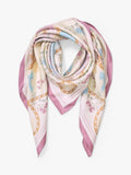 Aspinal of London silk scarf Mayfair rose 90x90cm, imported from the UK