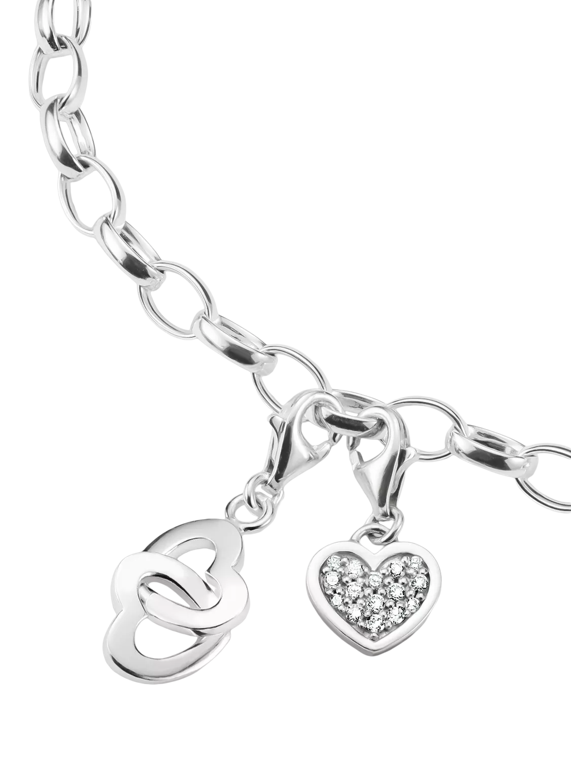 THOMAS SABO intertwined heart charm 10x27mm - British product