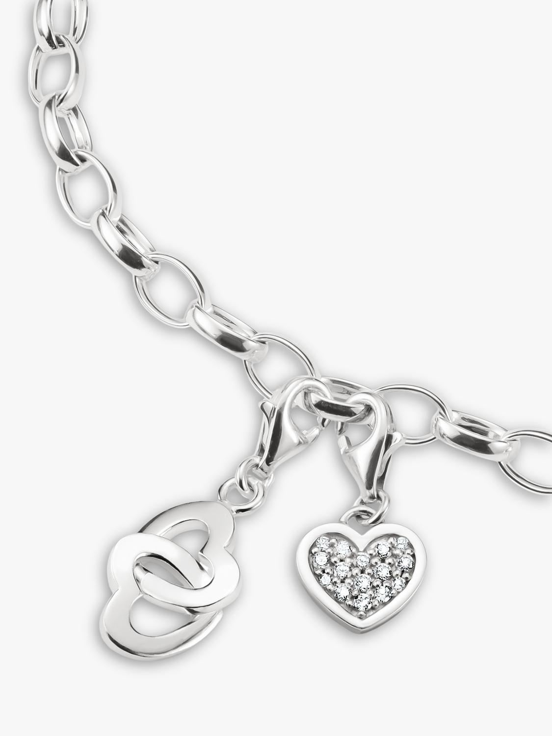 THOMAS SABO intertwined heart charm 10x27mm - British product