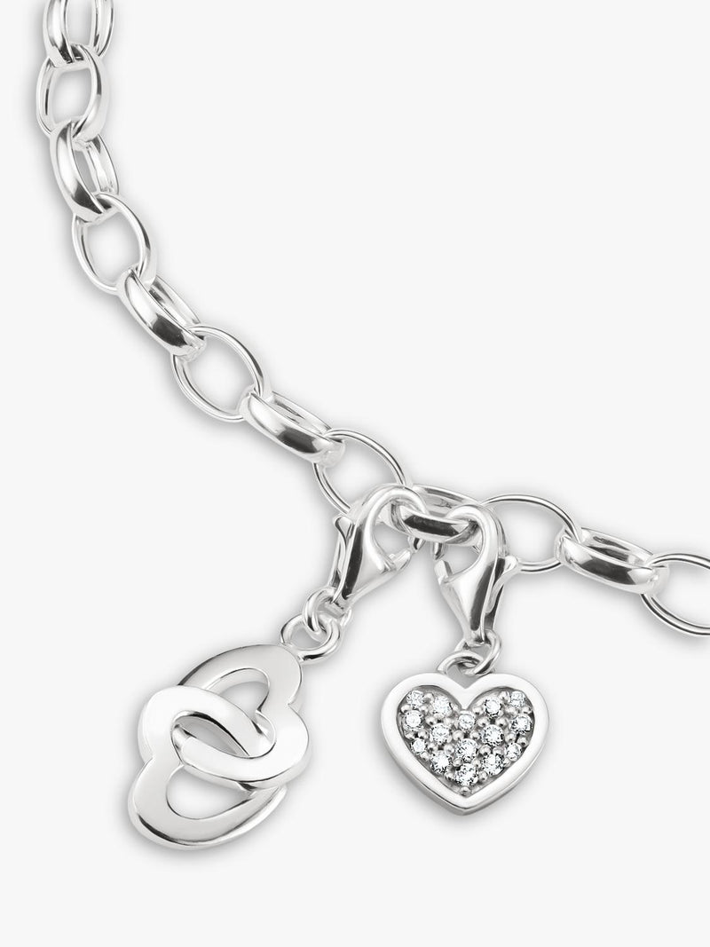 THOMAS SABO intertwined heart charm 10x27mm - British product