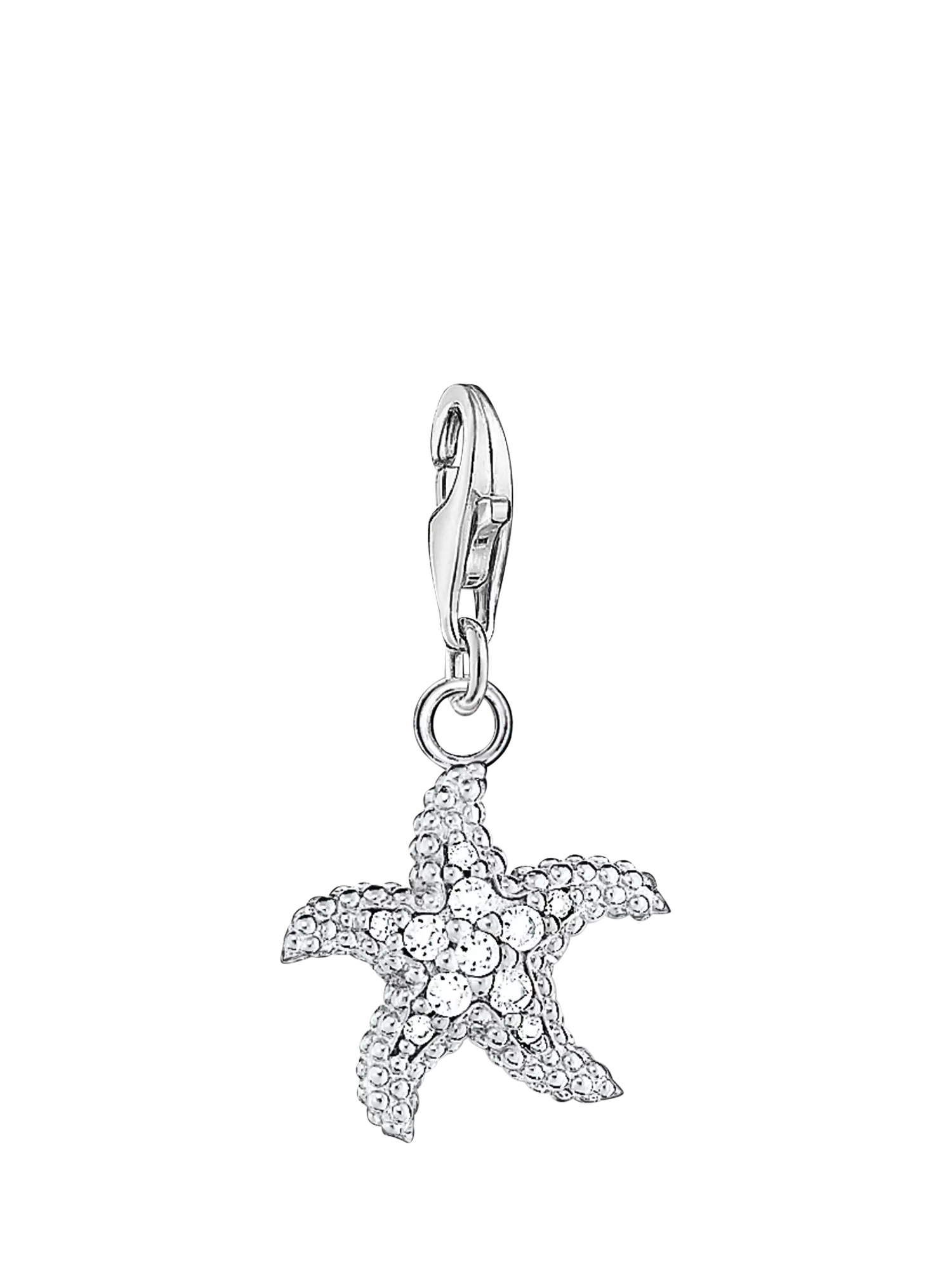 Thomas Sabo starfish charm with cubic zirconia, imported from the UK