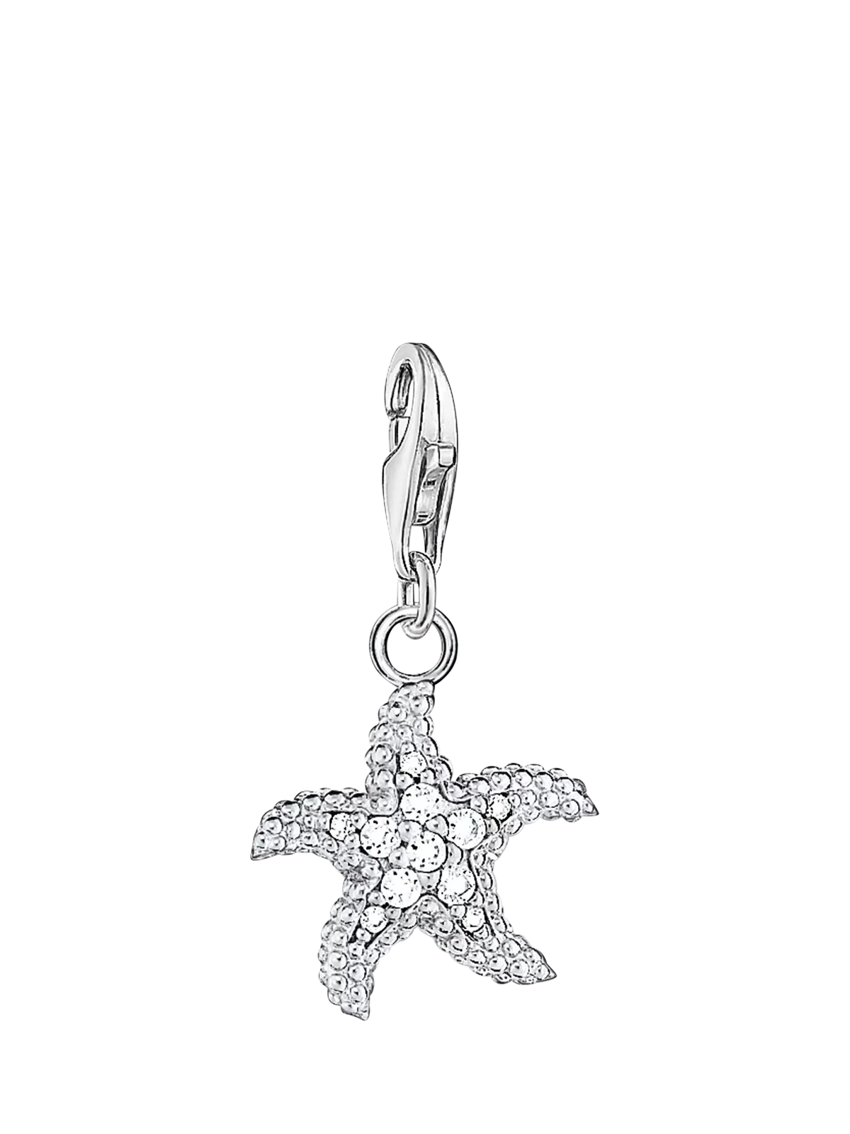 Thomas Sabo starfish charm with cubic zirconia, imported from the UK