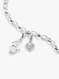 Thomas Sabo crystal heart charm in sterling silver (British brand)