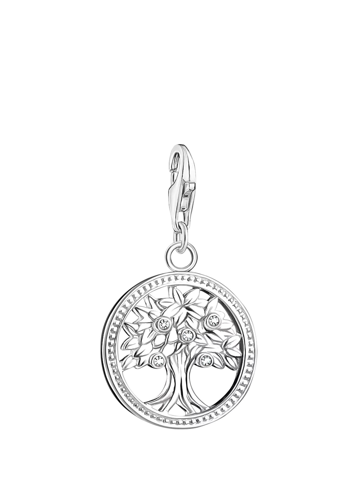 THOMAS SABO crystal tree charm silver 925 sterling, imported from the UK