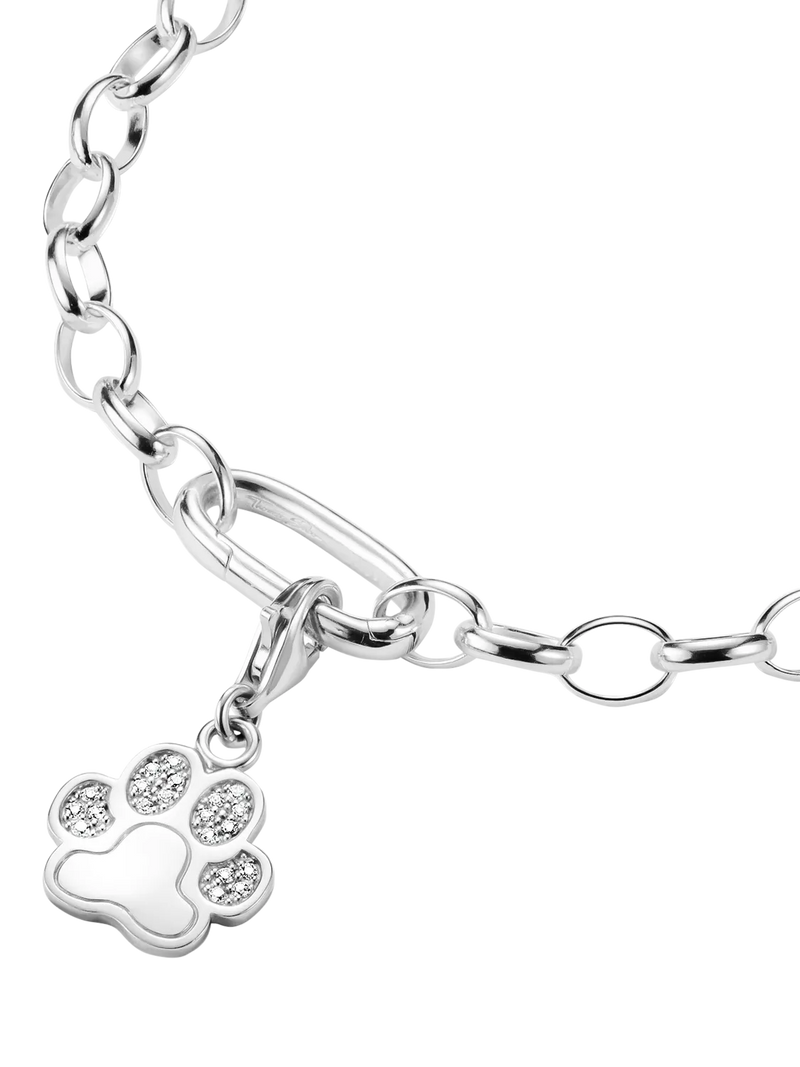 Thomas Sabo paw charm with cubic zirconia, imported from the UK