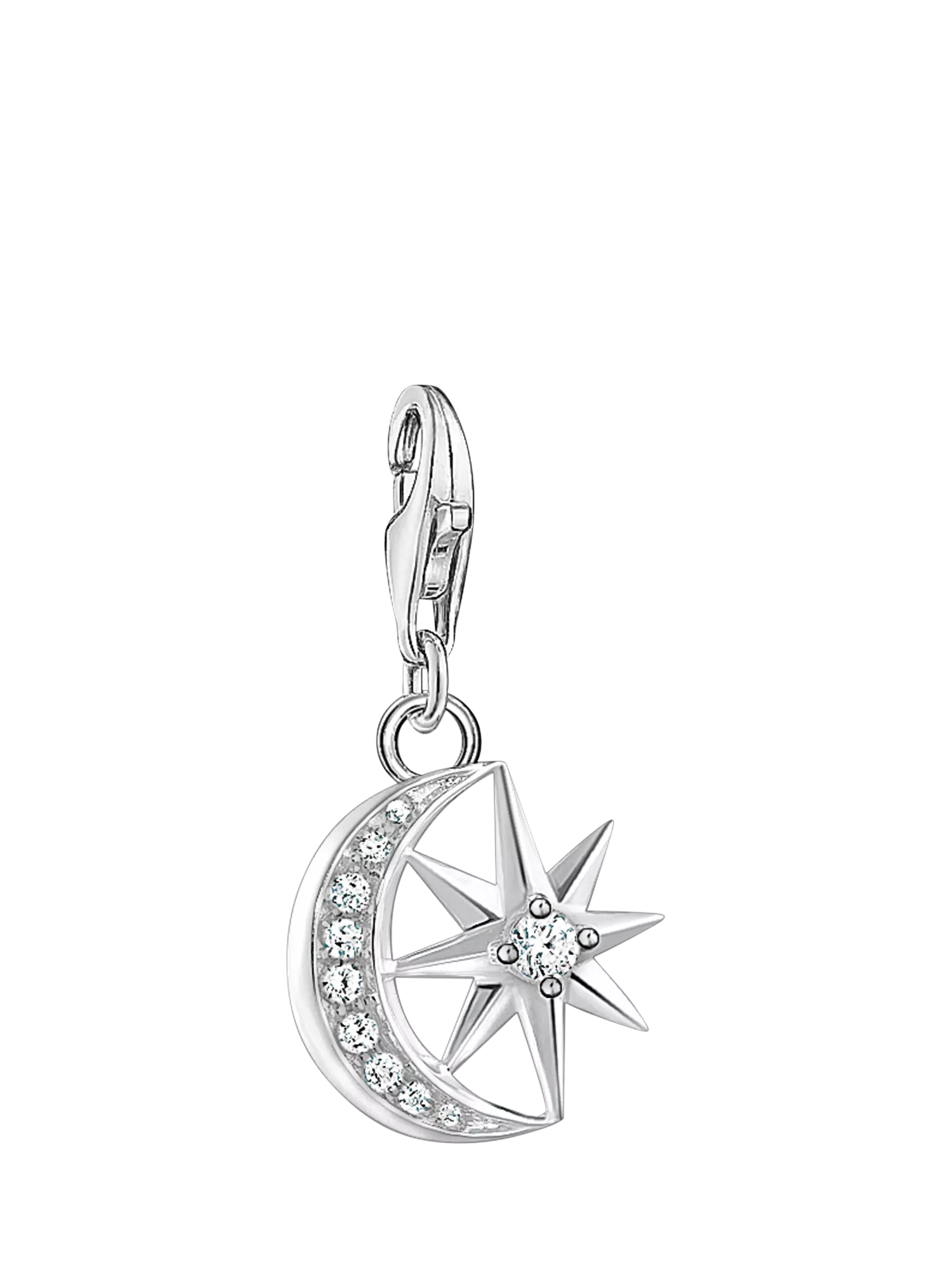 THOMAS SABO star moon charm silver 1.31x2.44 cm - British product