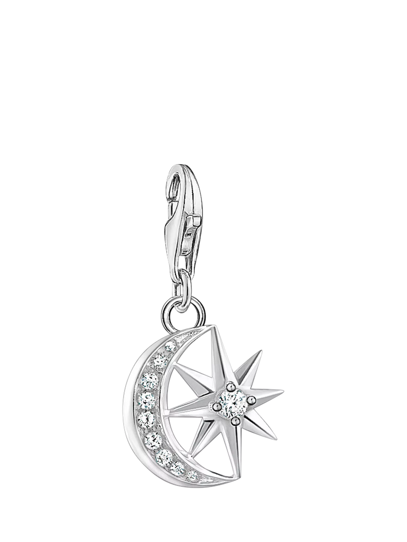 THOMAS SABO star moon charm silver 1.31x2.44 cm - British product