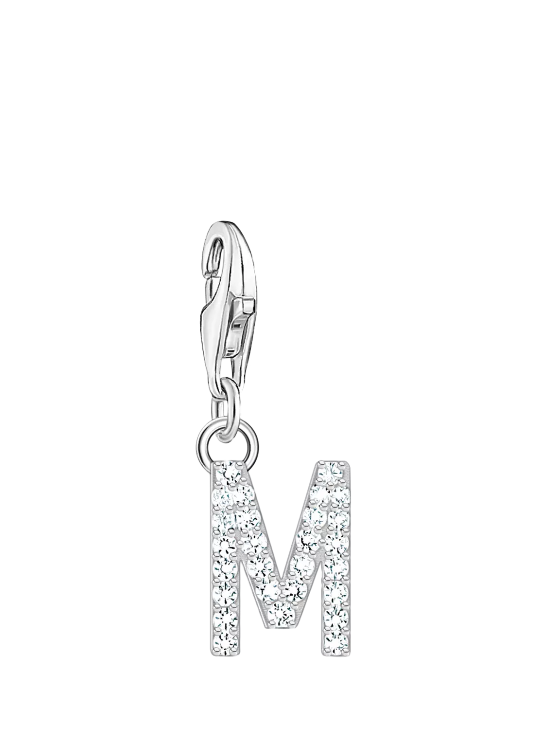 THOMAS SABO Cubic Zirconia Letter Charm Pendant