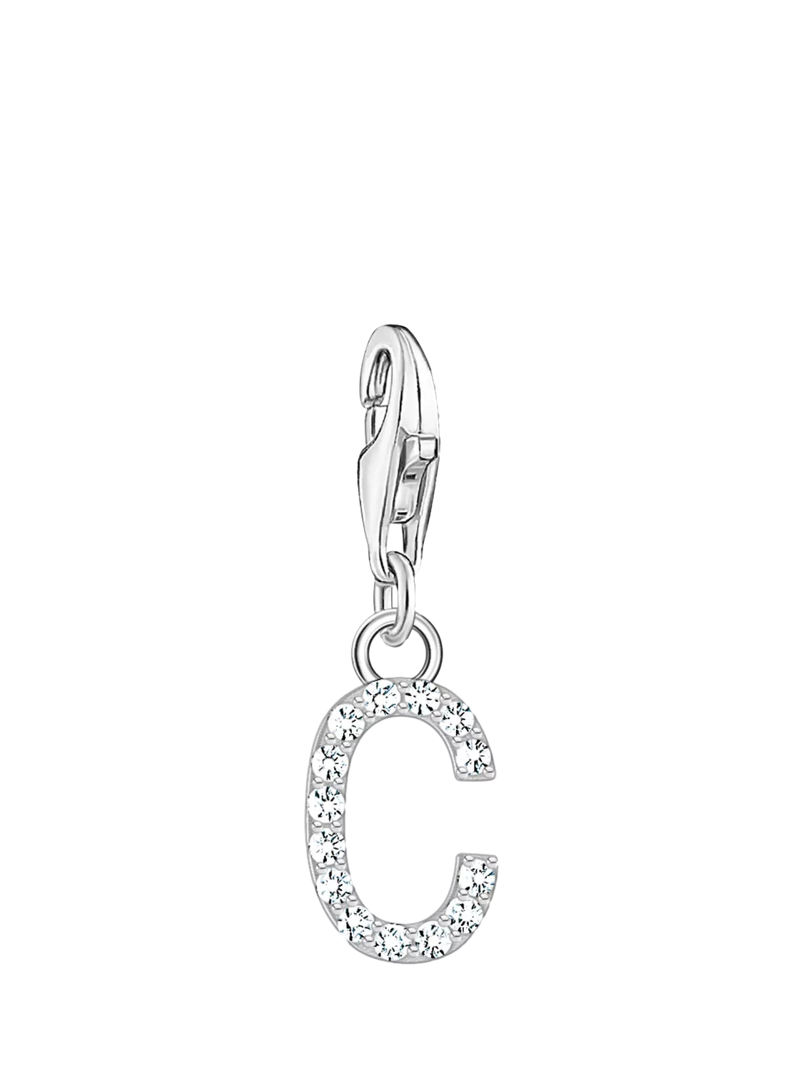 THOMAS SABO Cubic Zirconia Letter Charm Pendant