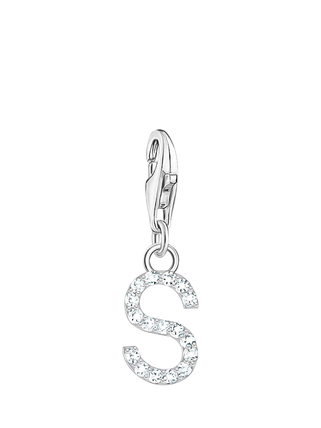 THOMAS SABO Cubic Zirconia Letter Charm Pendant