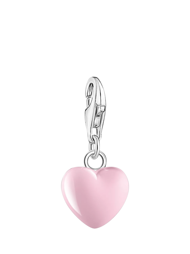 Thomas Sabo pink enamel heart charm (British brand)