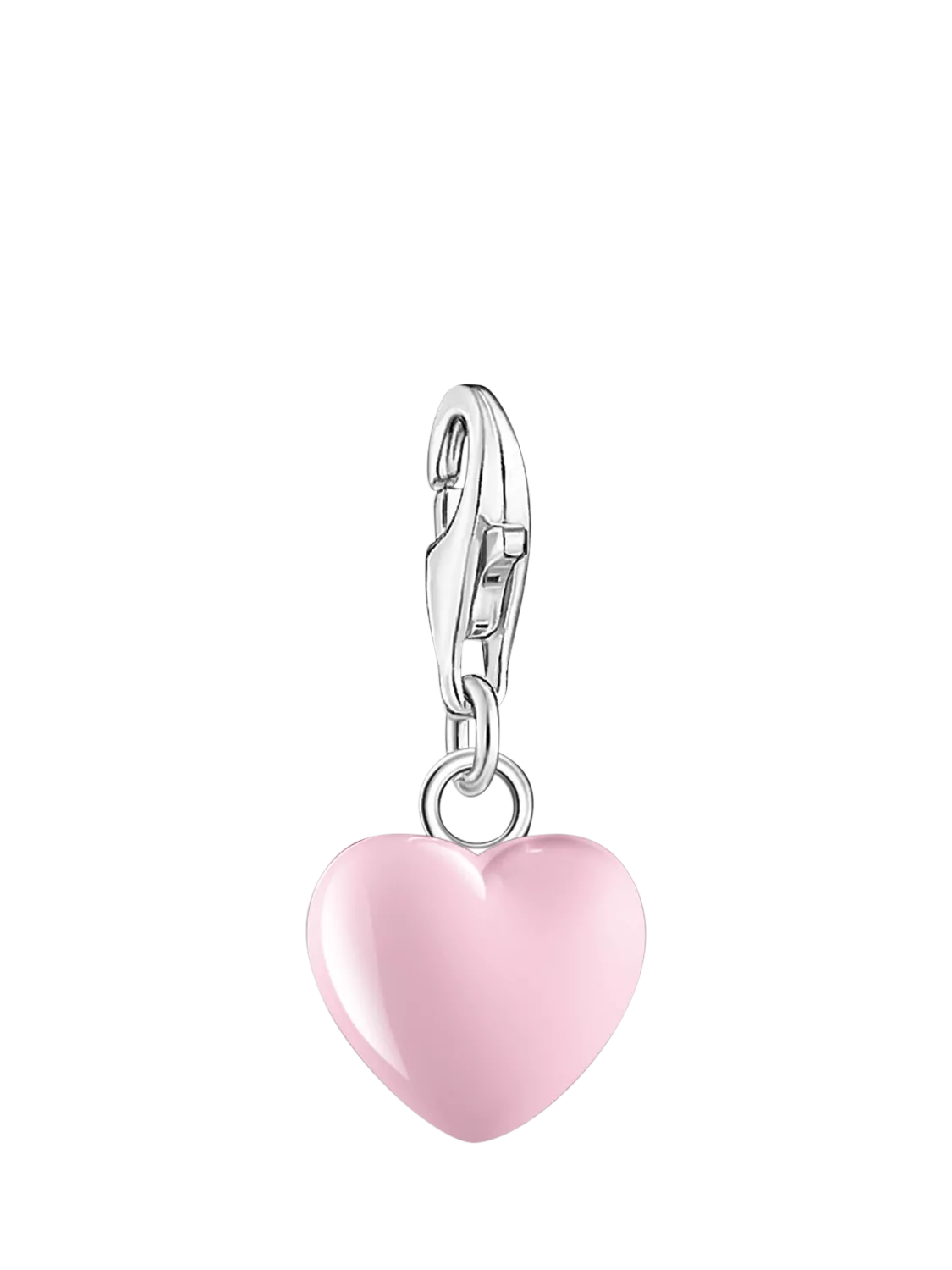 Thomas Sabo pink enamel heart charm (British brand)