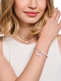 Thomas Sabo pink enamel heart charm (British brand)