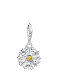 THOMAS SABO silver daisy charm with cubic zirconia - British product
