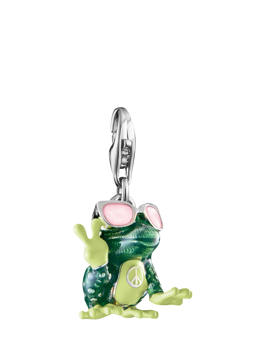 Thomas Sabo frog charm silver green, imported from the UK