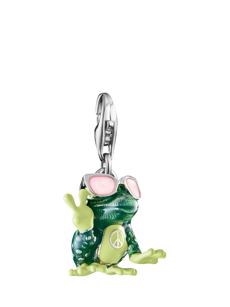 Thomas Sabo frog charm silver green, imported from the UK