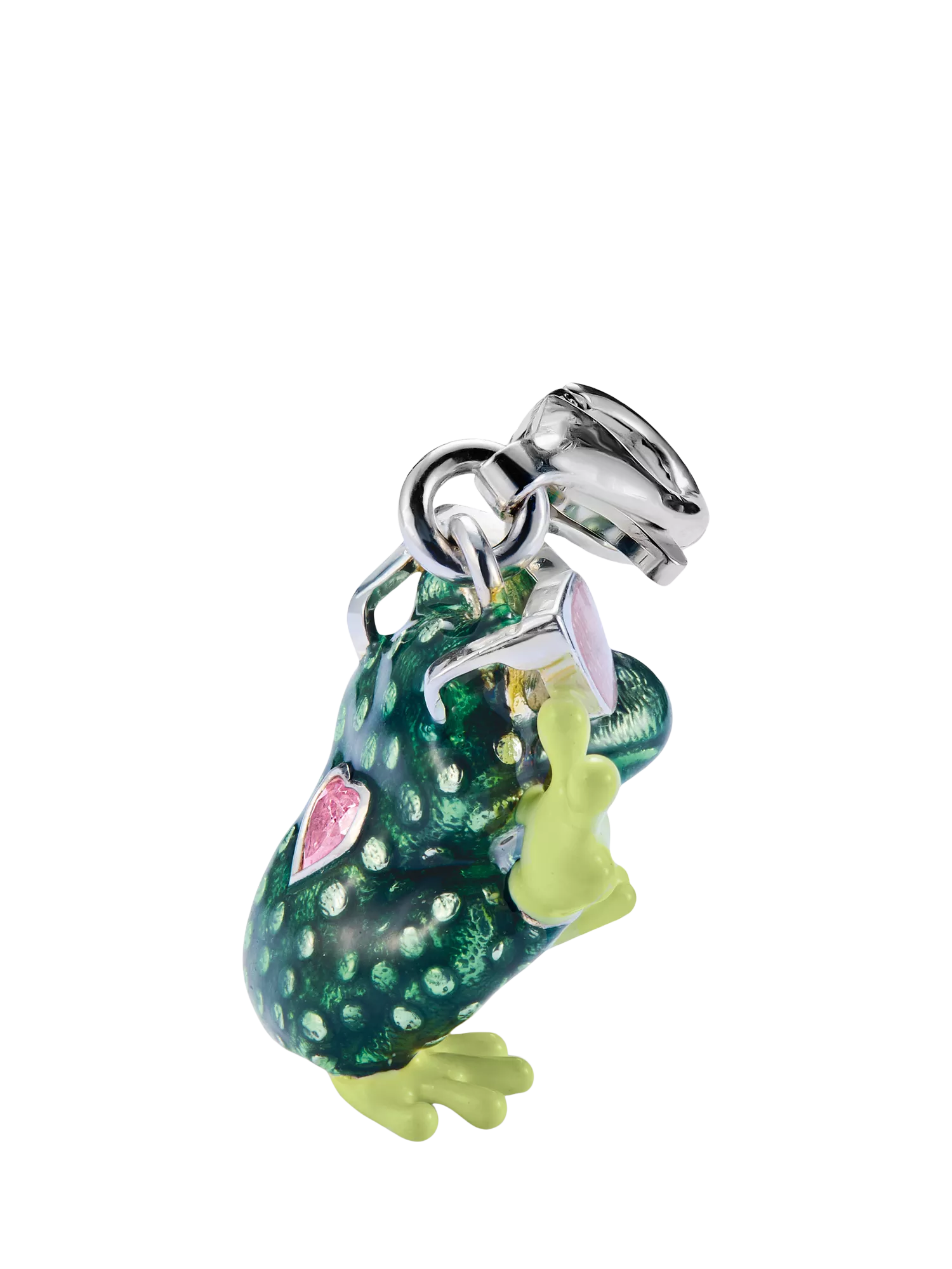 Thomas Sabo frog charm silver green, imported from the UK