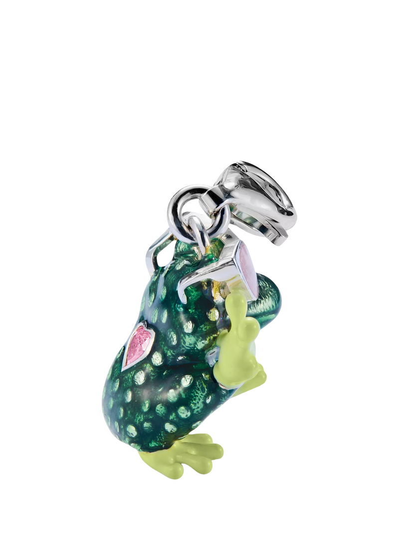 Thomas Sabo frog charm silver green, imported from the UK