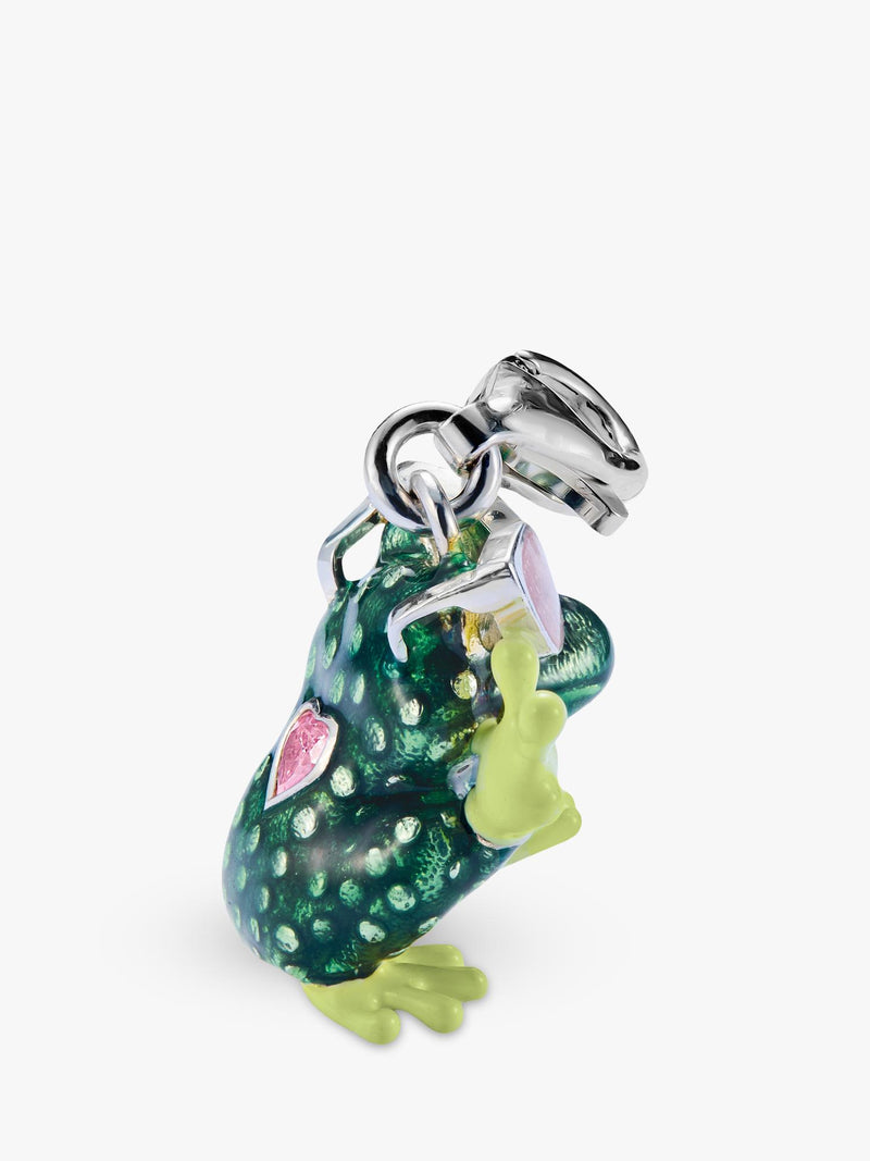 Thomas Sabo frog charm silver green, imported from the UK
