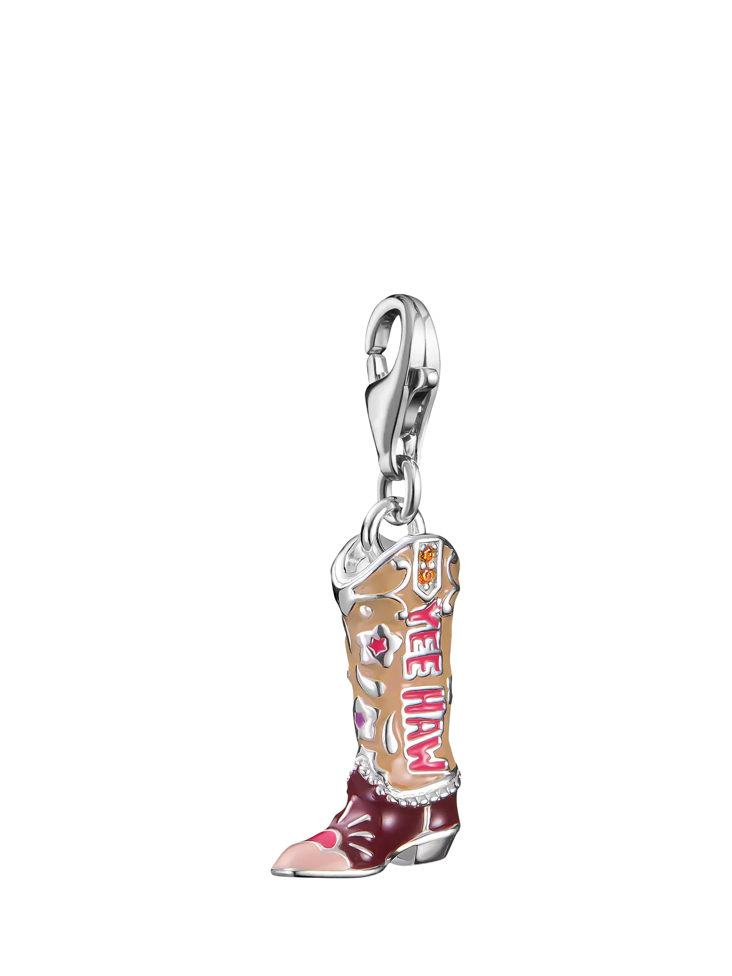 Thomas Sabo cowboy boot charm with enamel and sterling silver, UK version