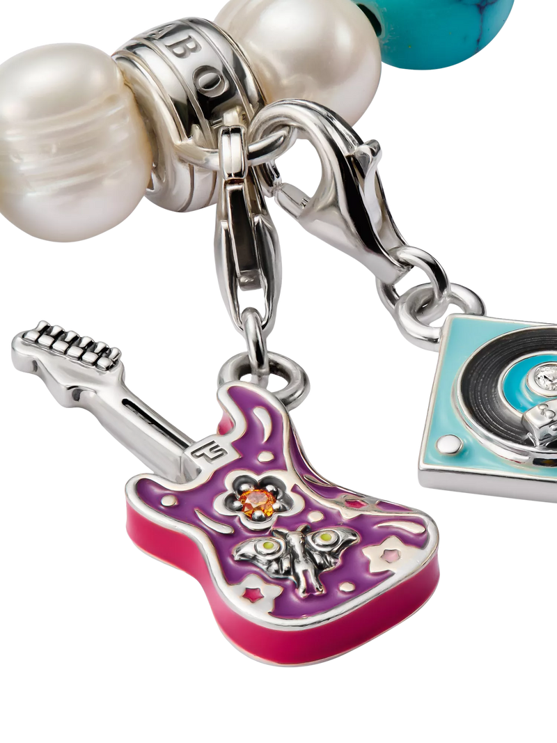 Thomas Sabo enamel electric guitar charm 2.6cm (British brand)