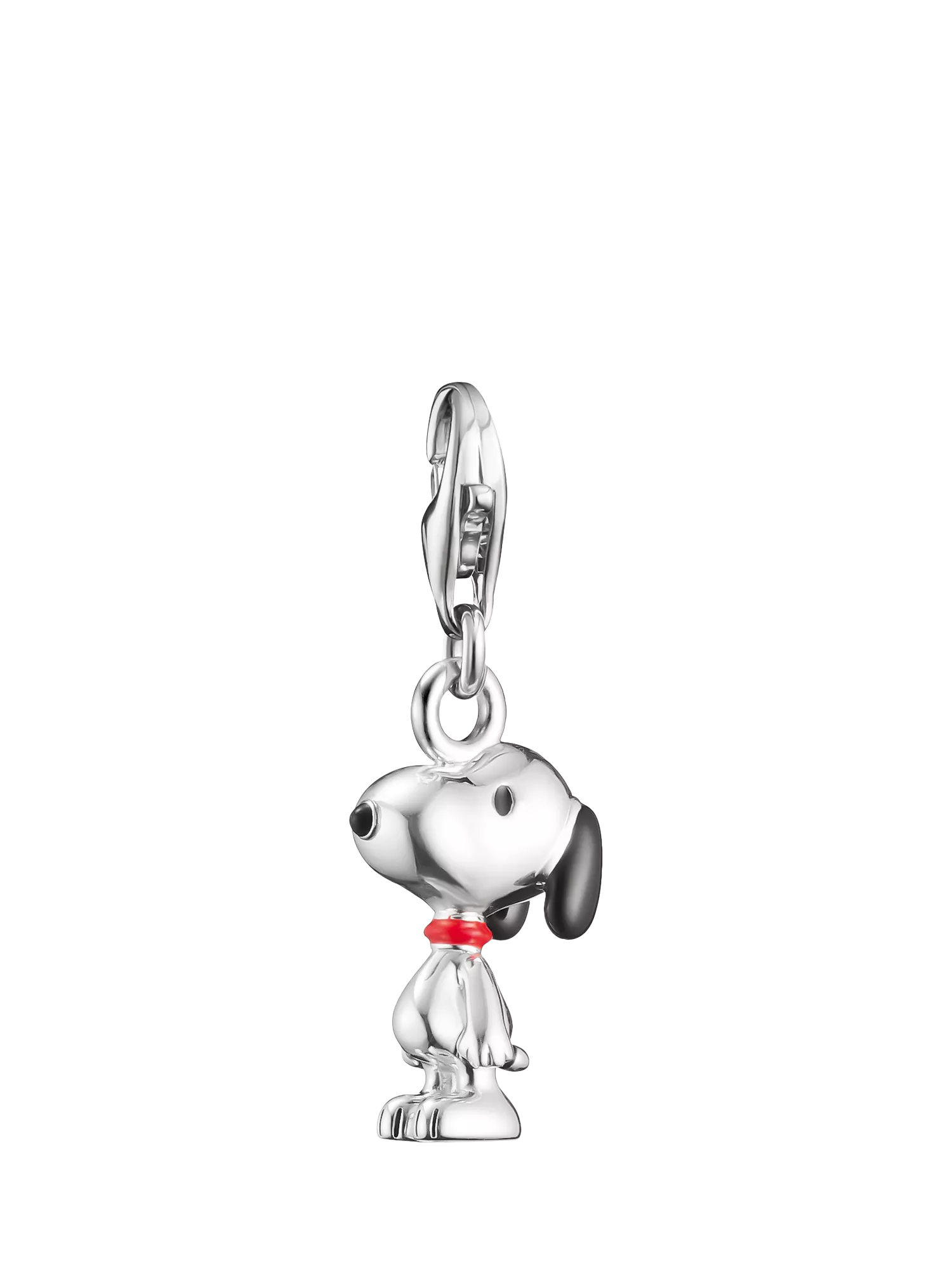 THOMAS SABO Snoopy charm silver and black enamel, UK version