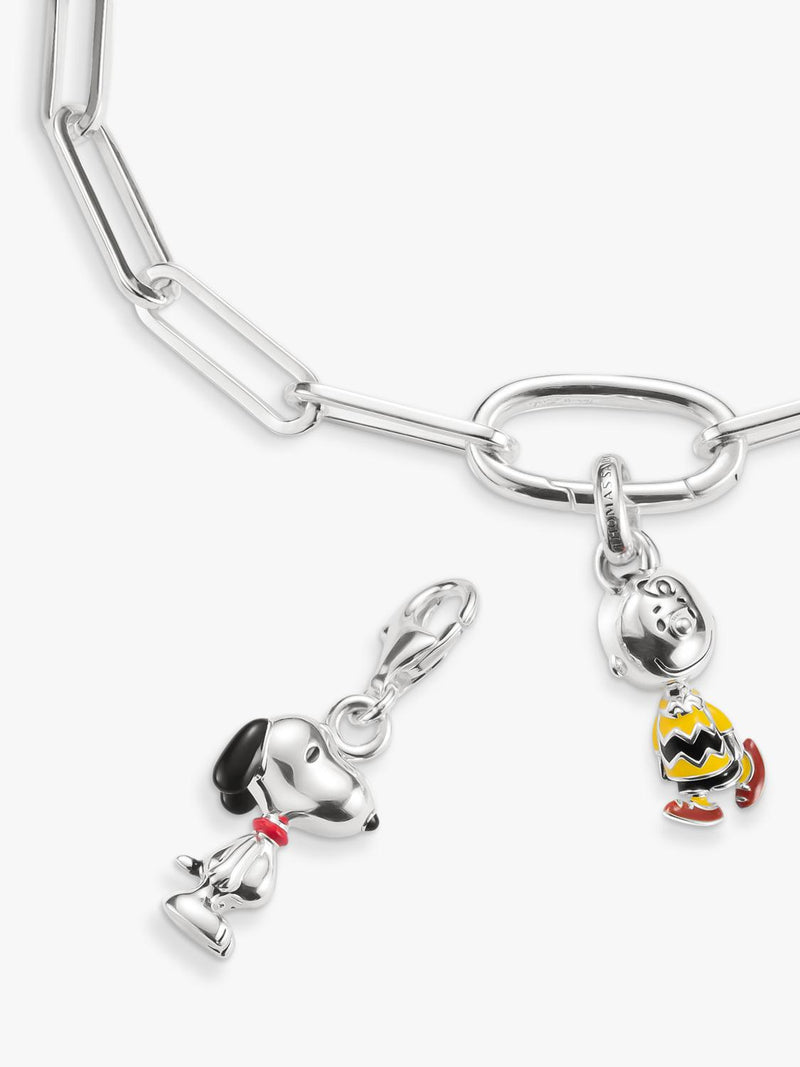 THOMAS SABO Snoopy charm silver and black enamel, UK version