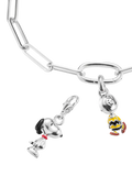 THOMAS SABO Snoopy charm silver and black enamel, UK version